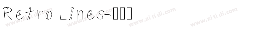 Retro Lines字体转换